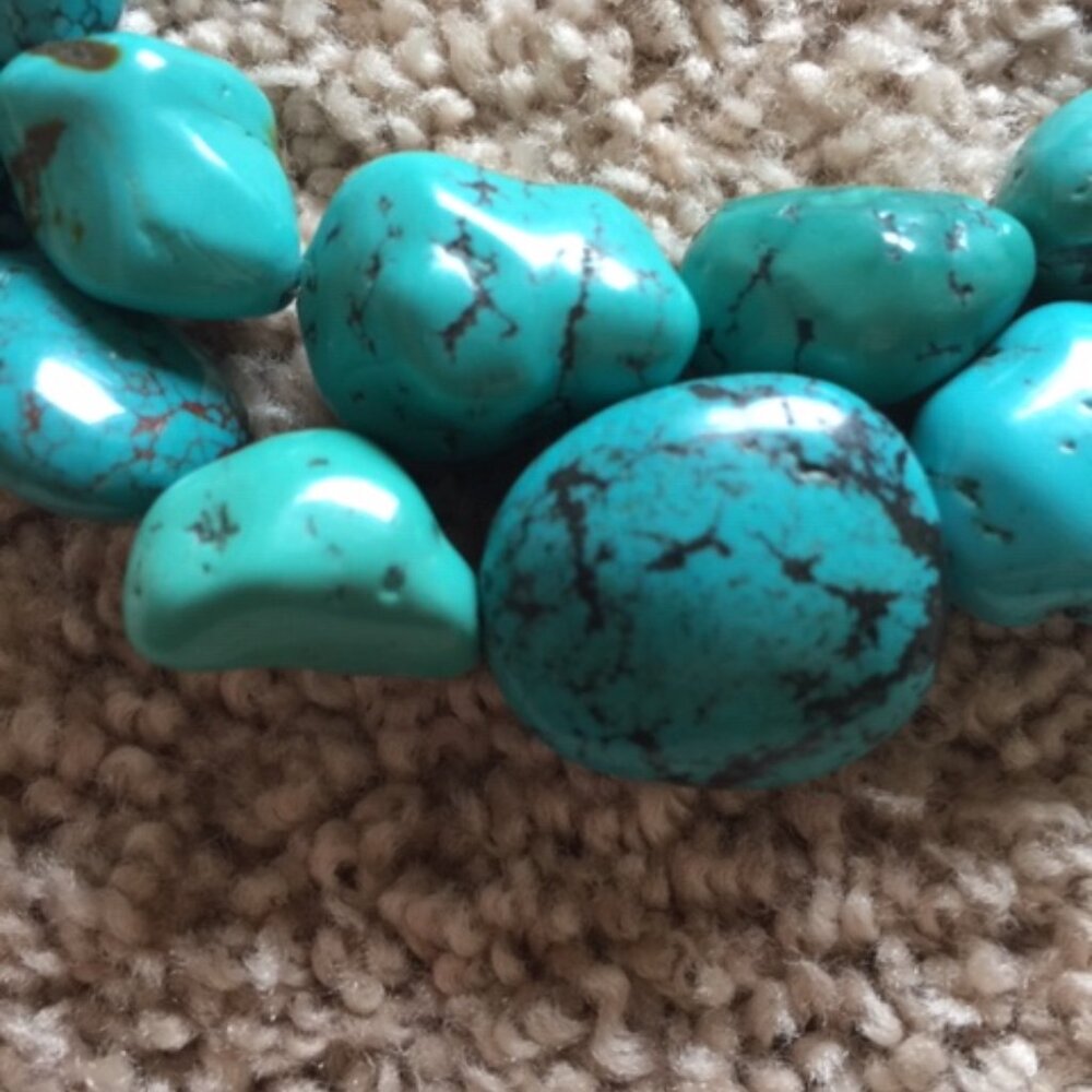 Turquoise Double Stranded Necklace - image 5